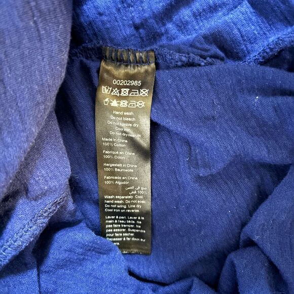 City Chic Plait Detail Maxi Dress Royal Blue Cotton Sz 20 Pleated Cage Halter - Picture 6 of 8